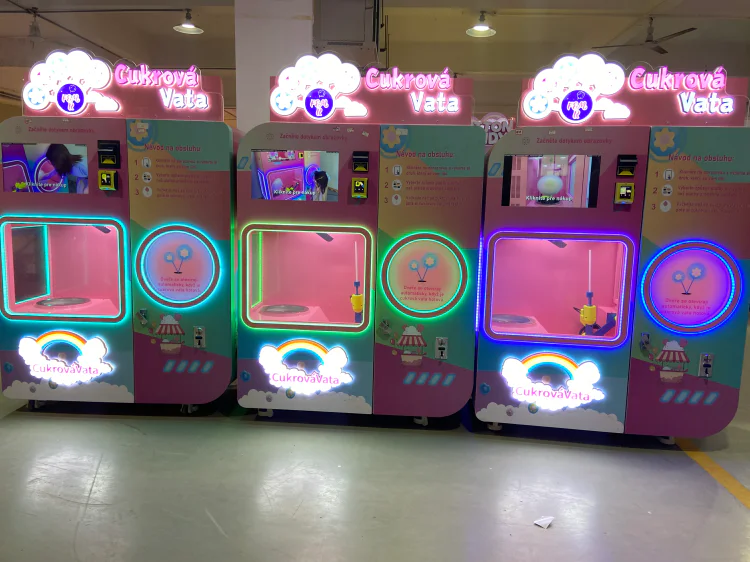 Three cotton candy machines shipped to Czech Republic