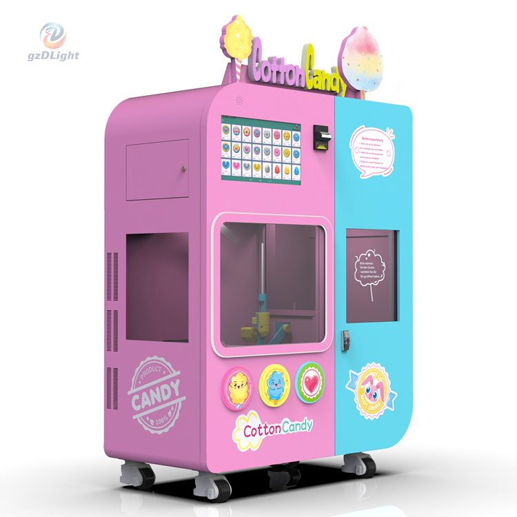 flower cotton candy vending machine