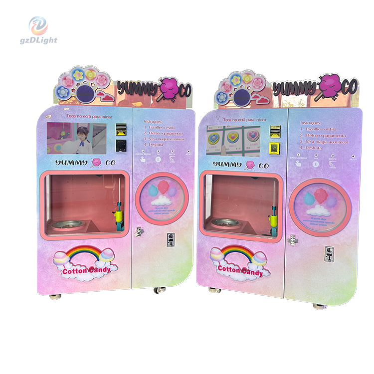 Cotton Candy Floss Vending Machine Purchasing Festival