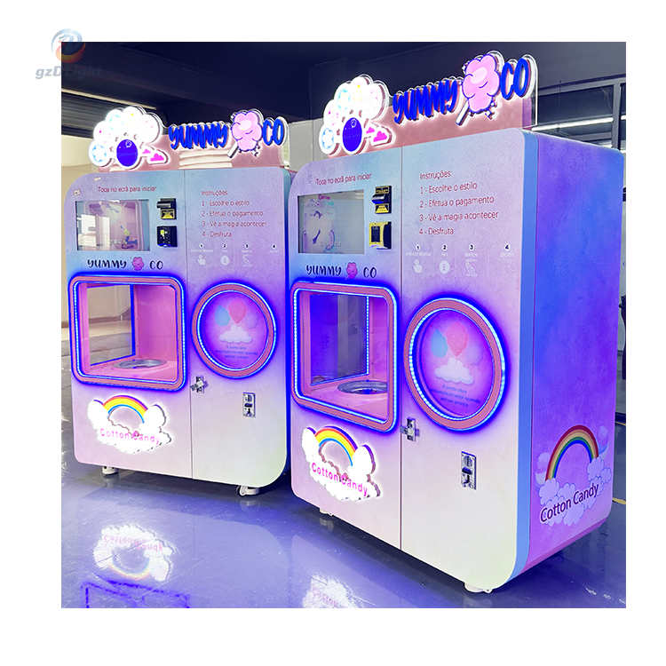 cotton candy making vending mac