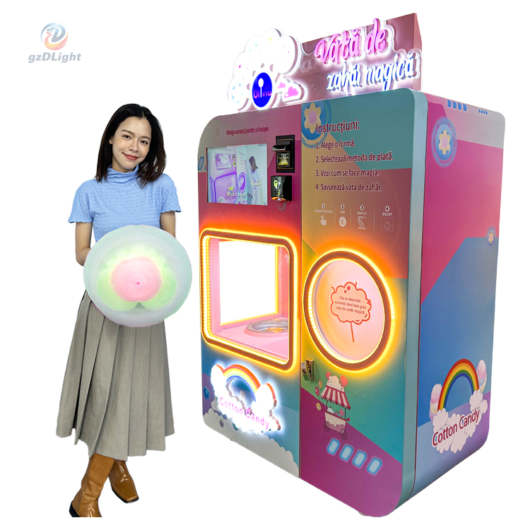 New Model Cotton Candy Vending Machine Suitable For All Venues Prod