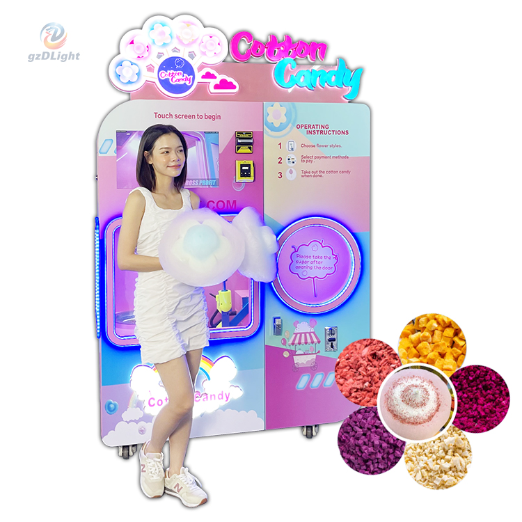 make automatic cotton candy vending machine