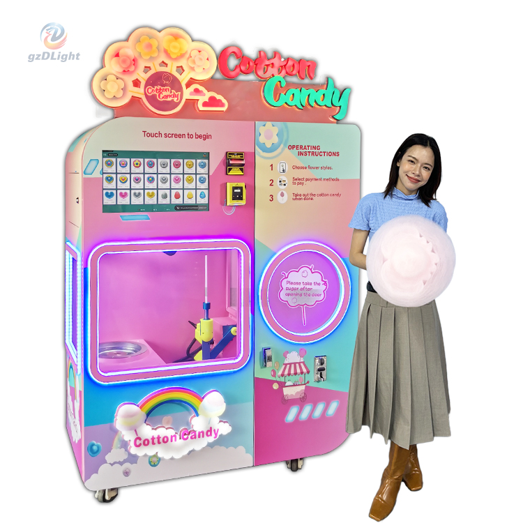 party setup for cotton candy machine