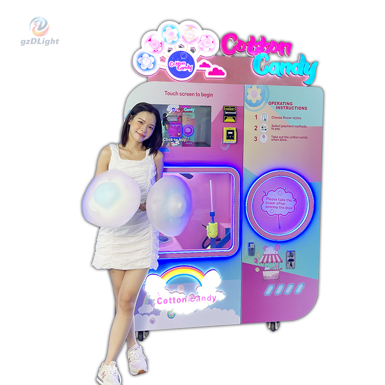 Coin Operate Cotton Candy Machi