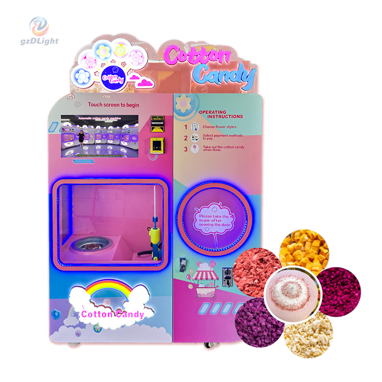custom cotton candy pink vending machine