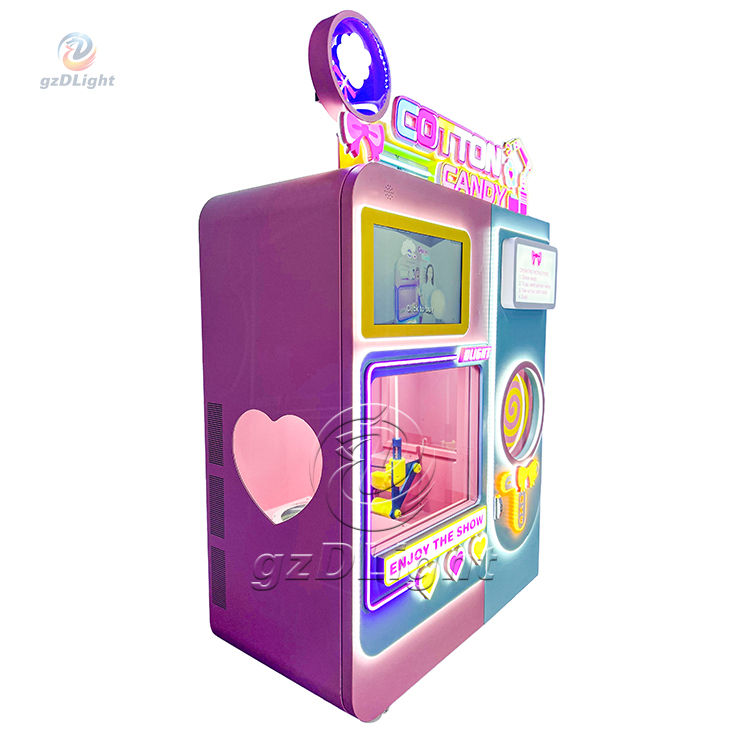 fully automatic cotton candy vending machine