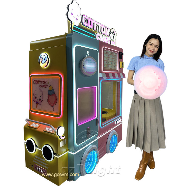 a robot that makes cotton candy